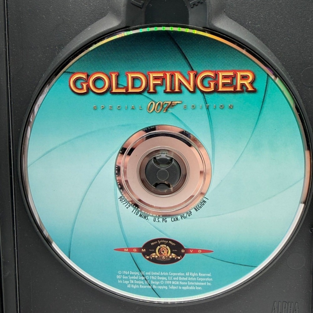 James Bond 007 Goldfinger Special Edition DVD Sean Connery 1999 MGM Widescreen - Picture 3 of 5